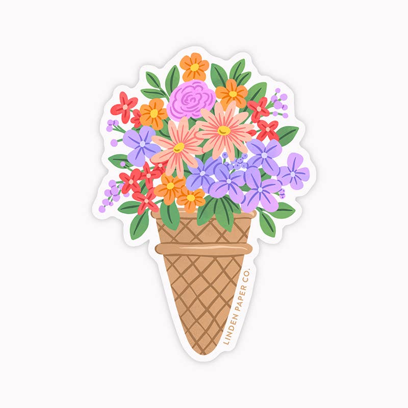 Autocollant - Glace Florale