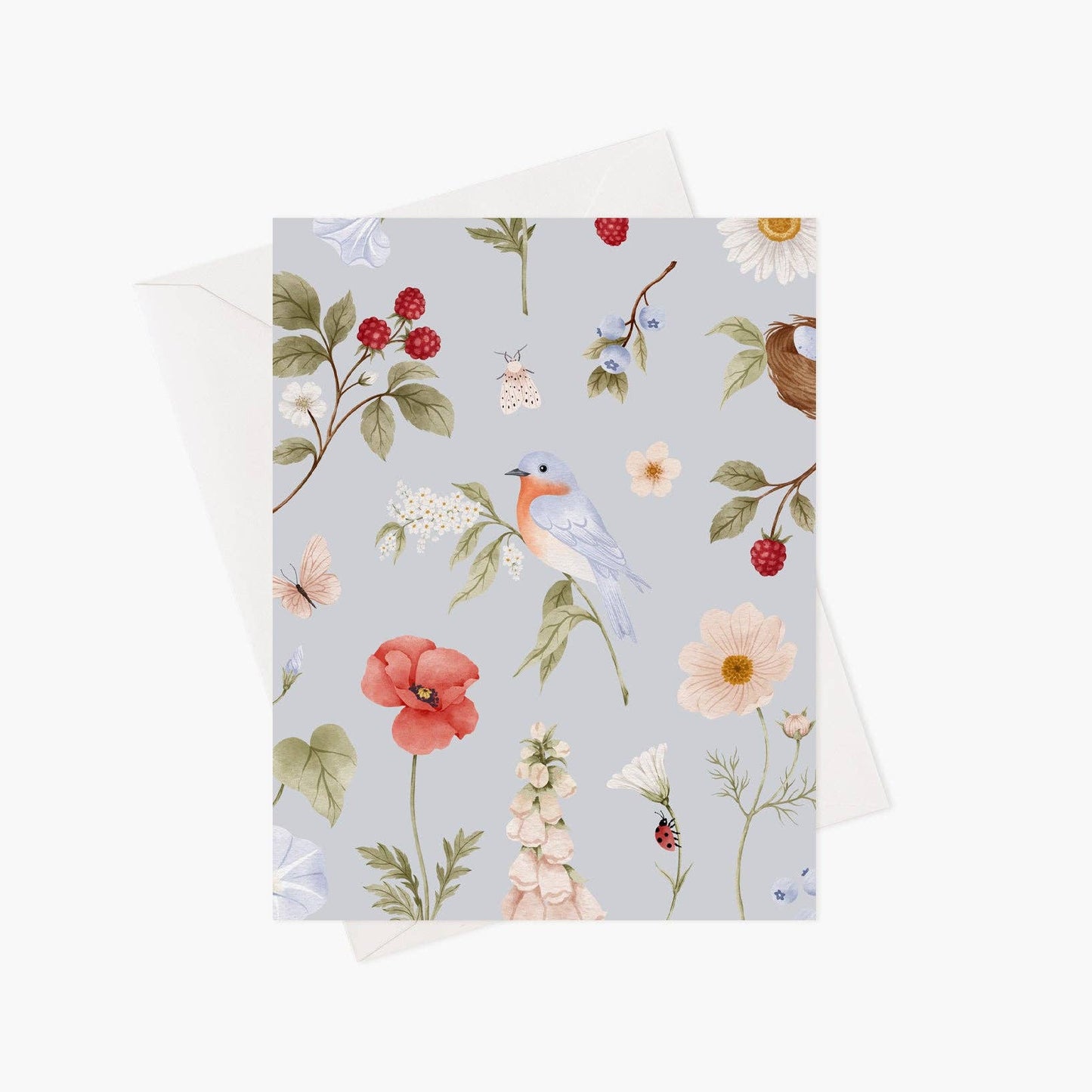 Carte De Souhait - Merle Bleu