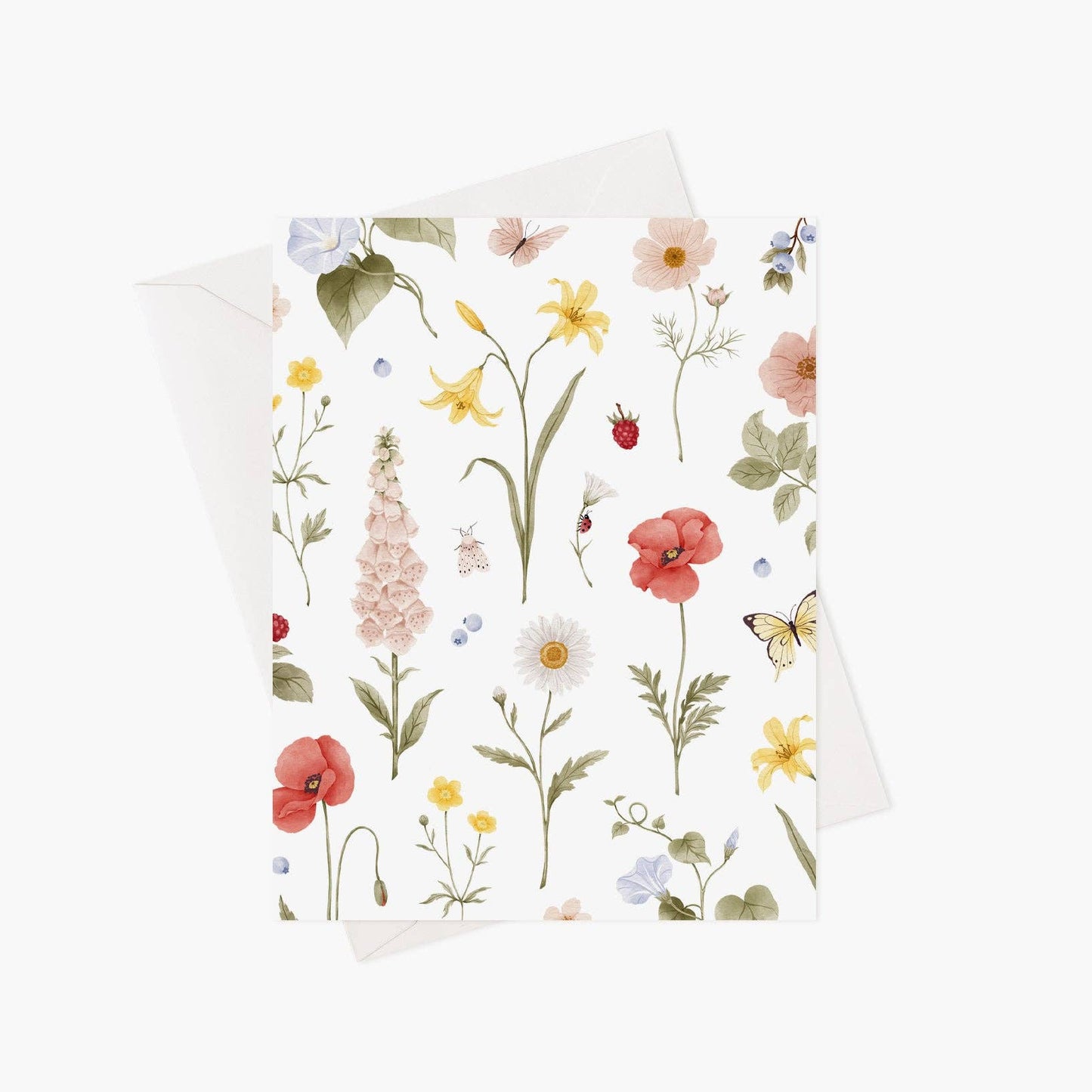 Carte de souhait - Fleurs estivales