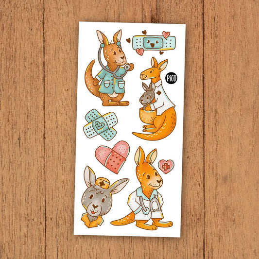 Tatouages Temporaires - Le Docteur Kangourou