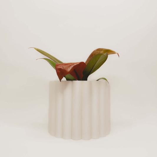 Cache-Pot - Le Fleuri - Blanc - 5″