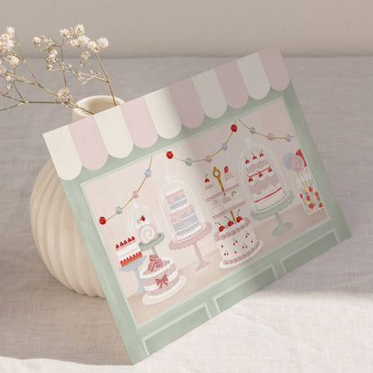 Carte De Souhait - Vitrine Sucrée