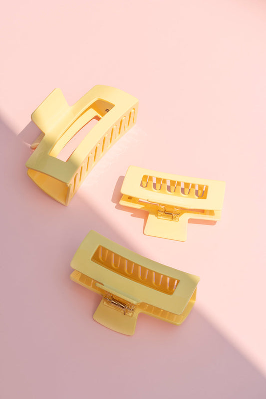 Pince À Cheveux - Butter Yellow