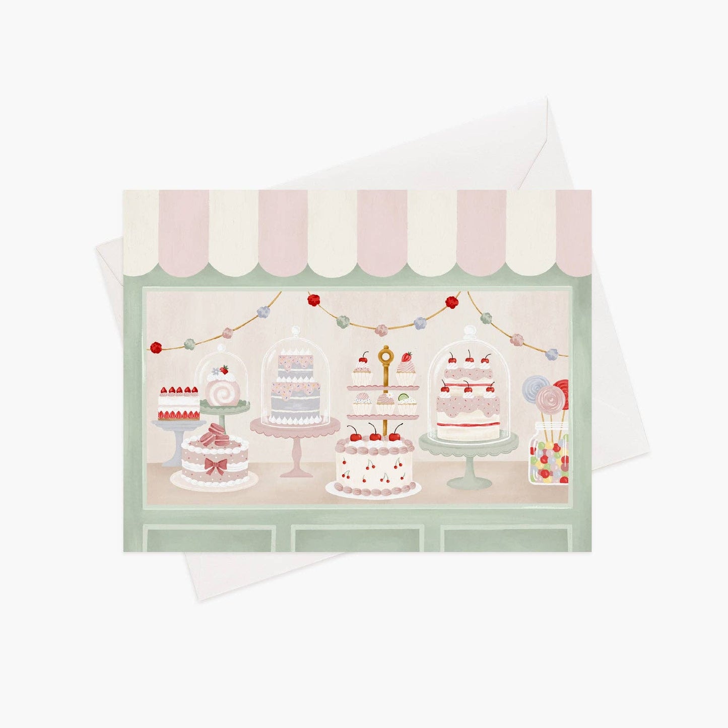 Carte De Souhait - Vitrine Sucrée