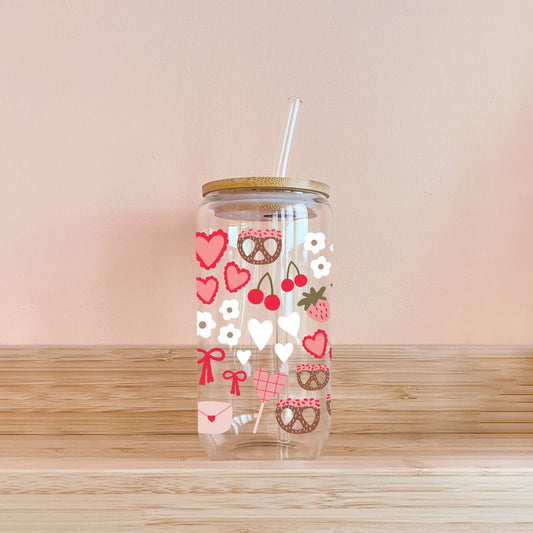 Verre À Paille - Coeurs & Bretzels