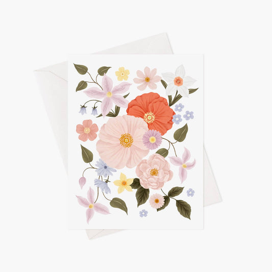 Carte De Souhait - Pastel fleuri