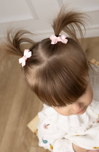 Mini Boucles - Blanc & Rose