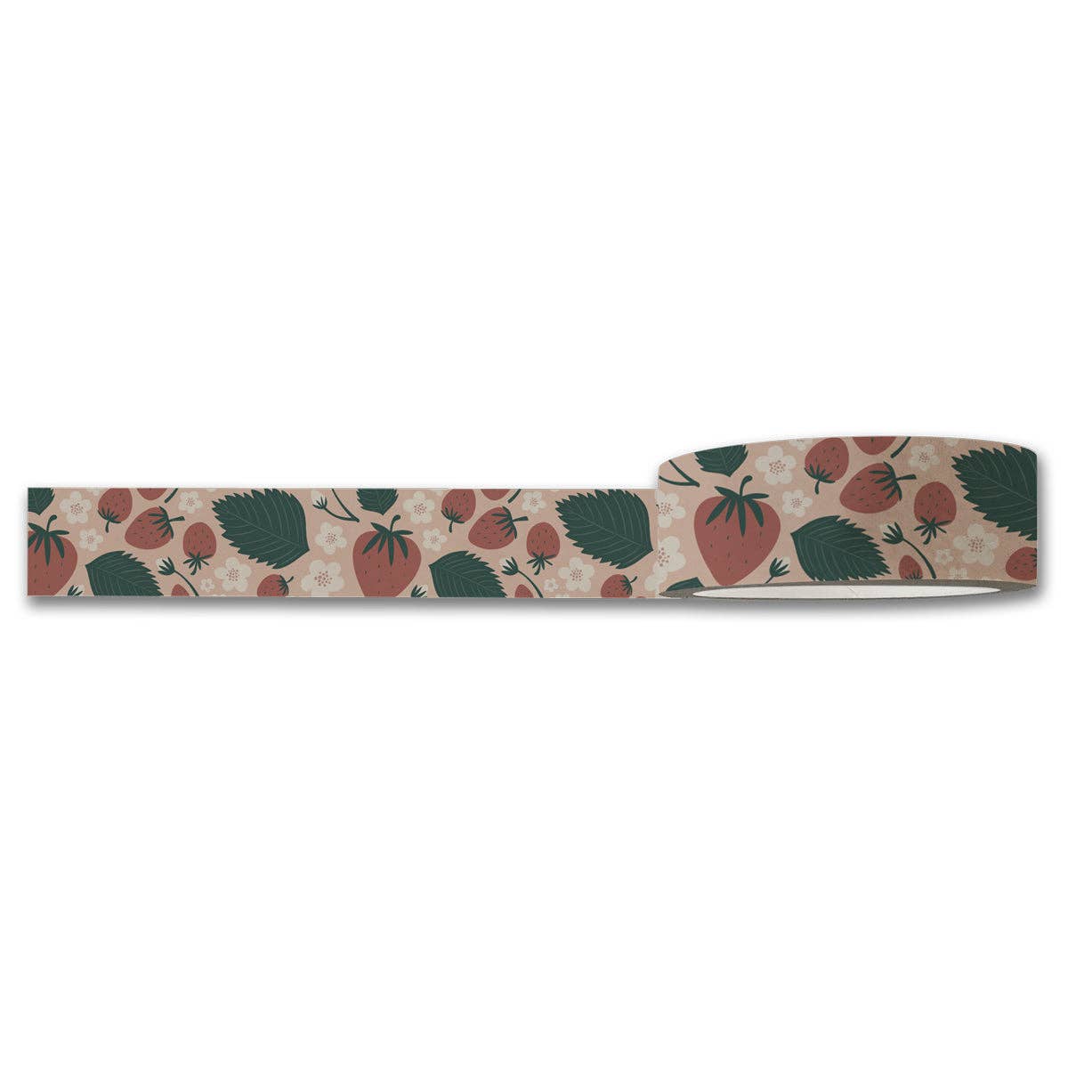 Washi Tape - Fraises & Feuilles