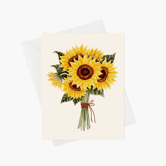 Carte De Souhait - Tournesol
