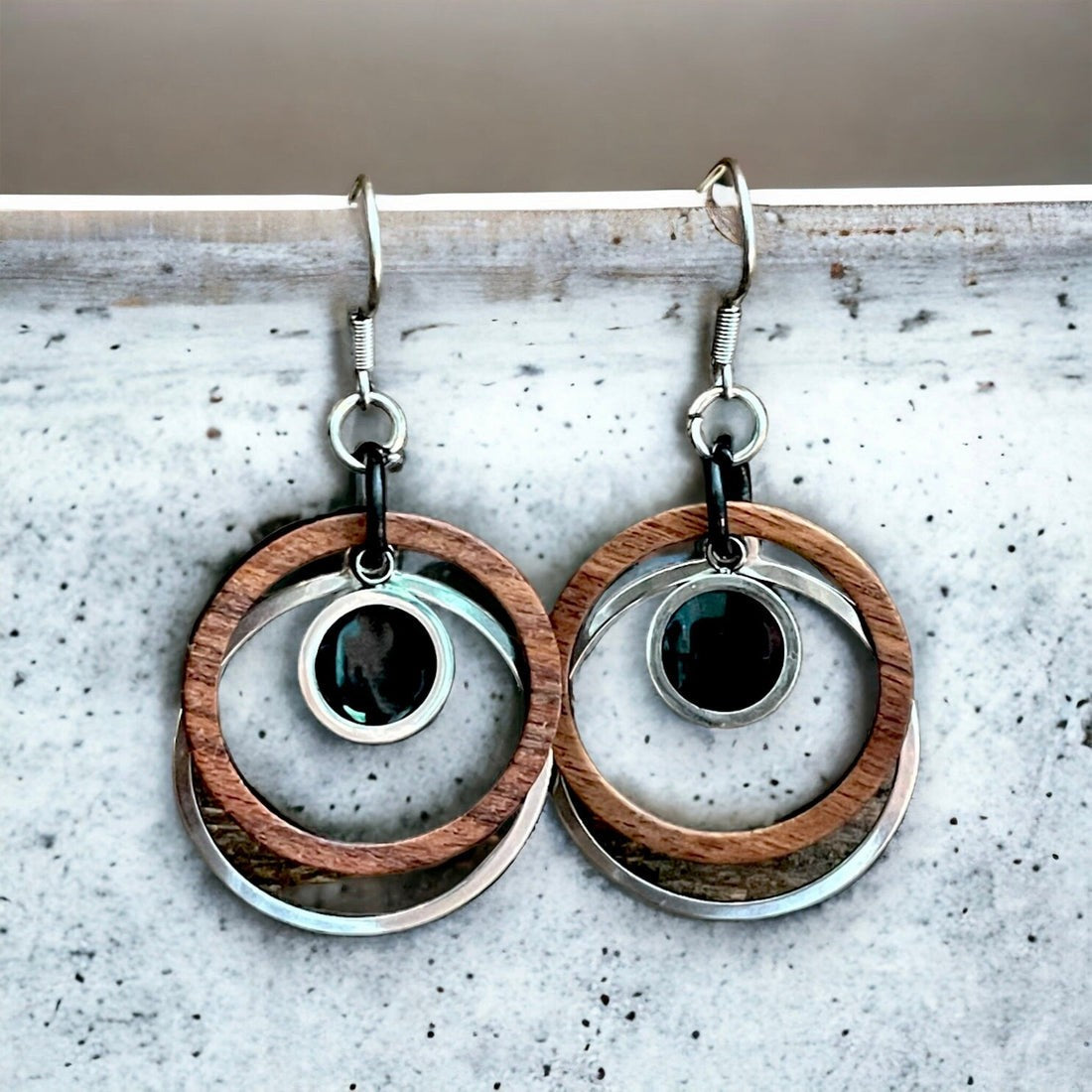 BO - Anneaux Noir & Bois