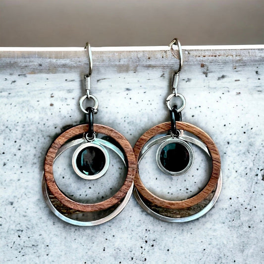 BO - Anneaux Noir & Bois