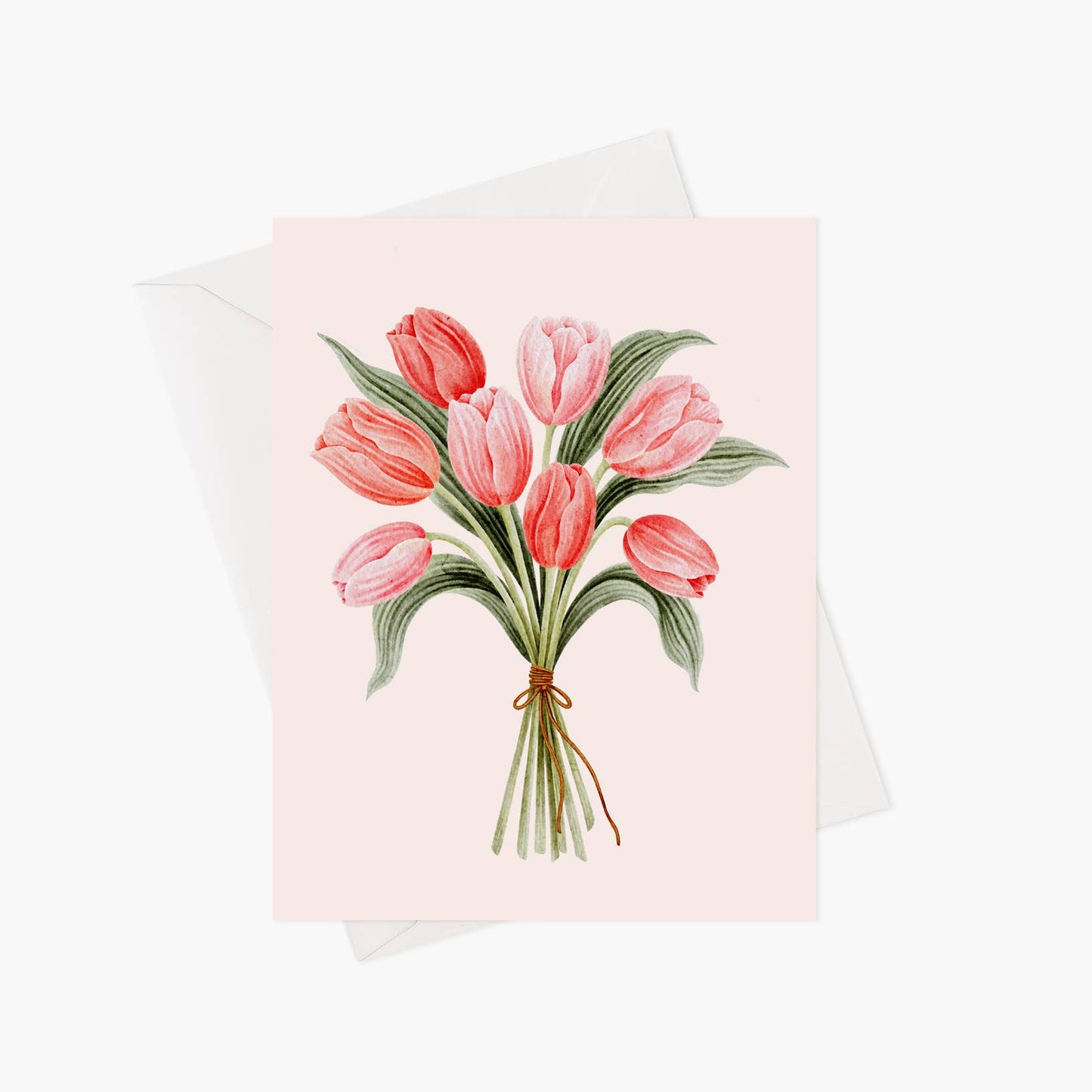 Carte De Souhait - Bouquet De Tulipes