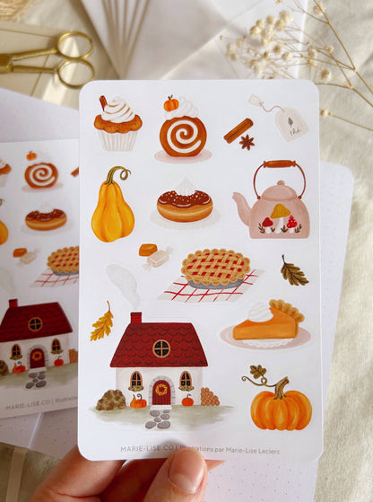 Feuille D'autocollants - Thanksgiving