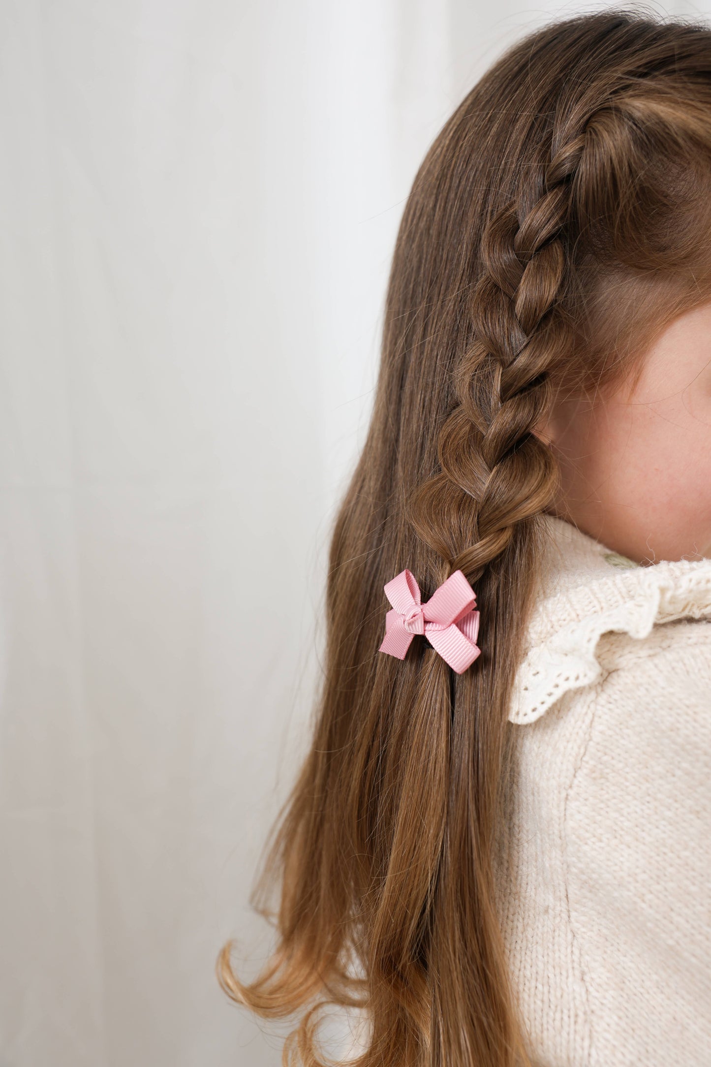Mini Boucles - Blanc & Rose