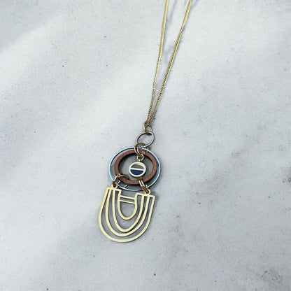 Collier - Doré & Bois