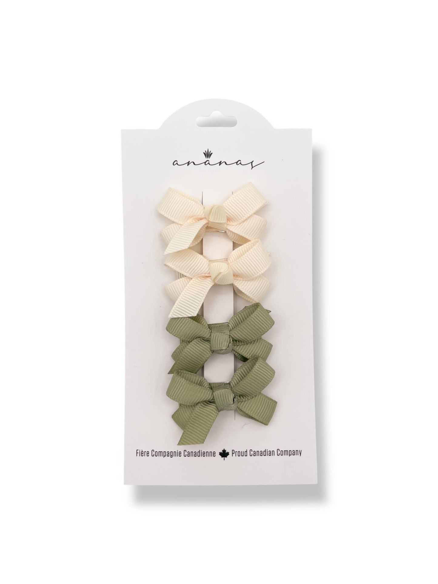 Mini Boucles - Ivoire & Sauge