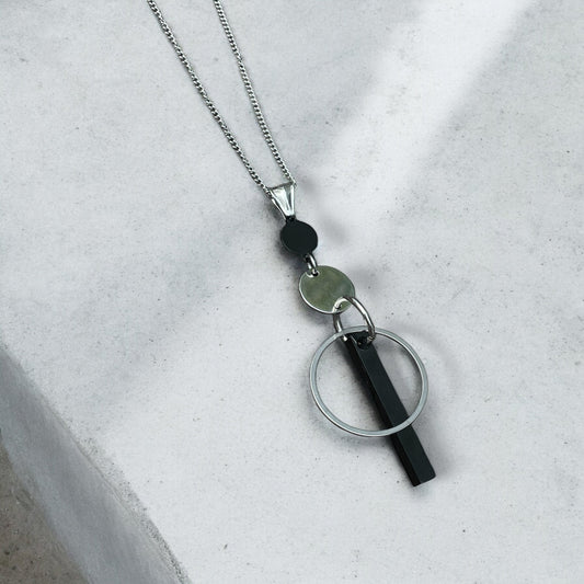 Collier - Argent & Noir