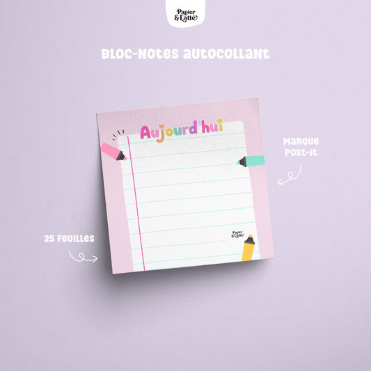 Bloc-Notes Autocollants - Aujourd'hui
