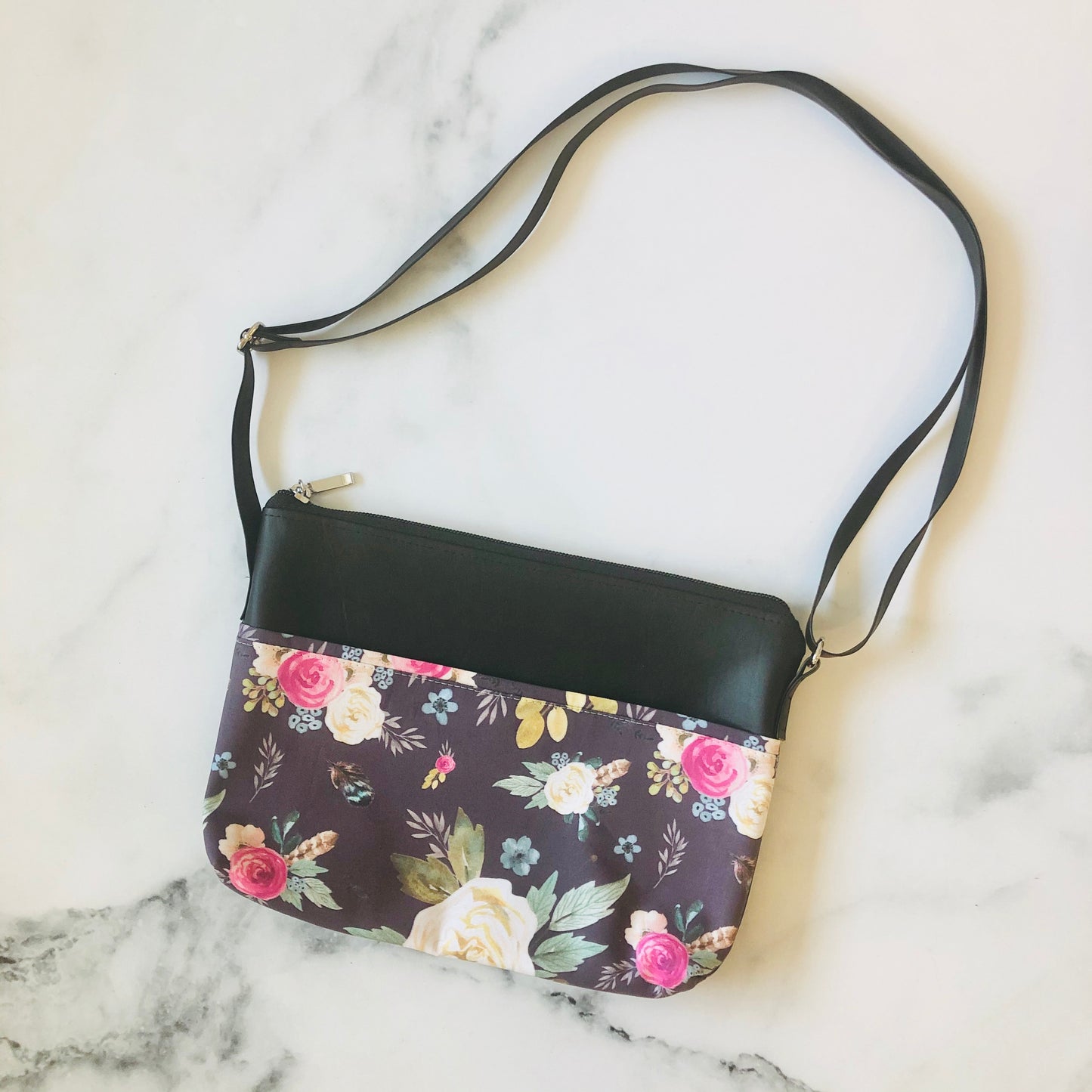 Petit Sac À Main - Fleurs Violettes