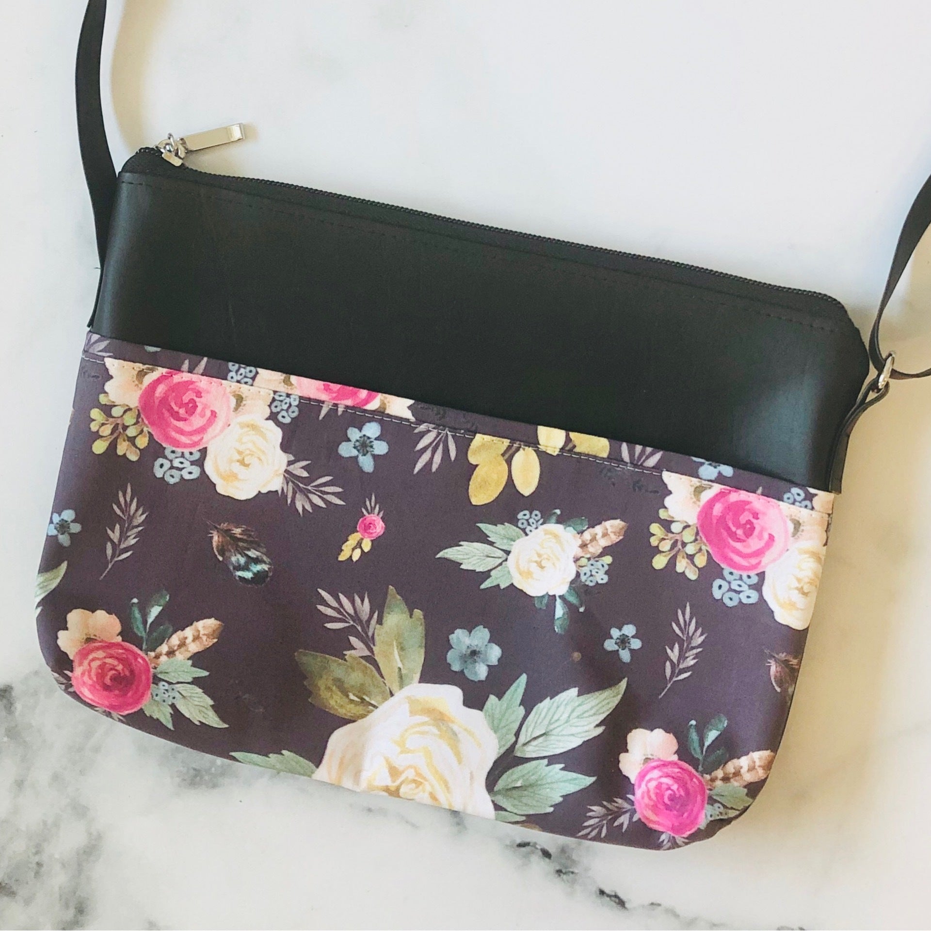 Petit Sac À Main - Fleurs Violettes