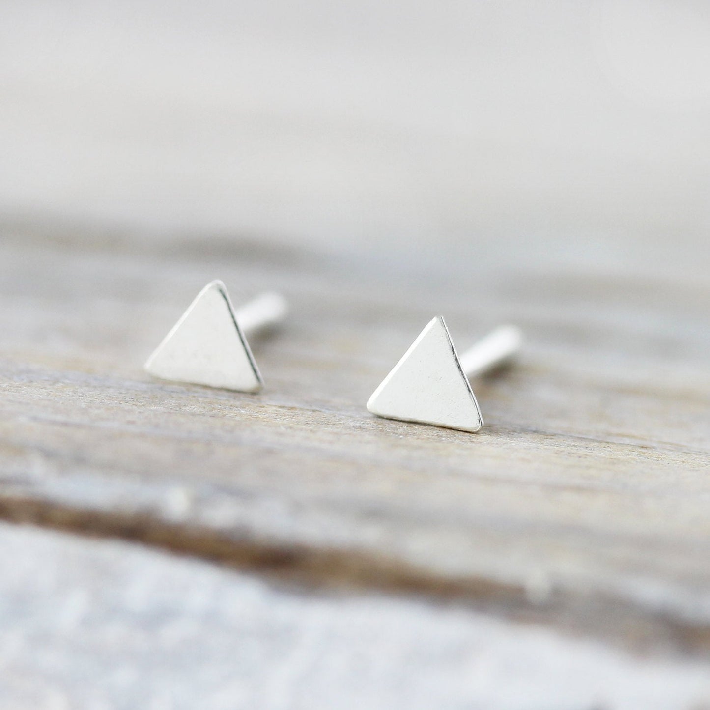 Boucles D’oreilles - Mini Triangles Argent Sterling