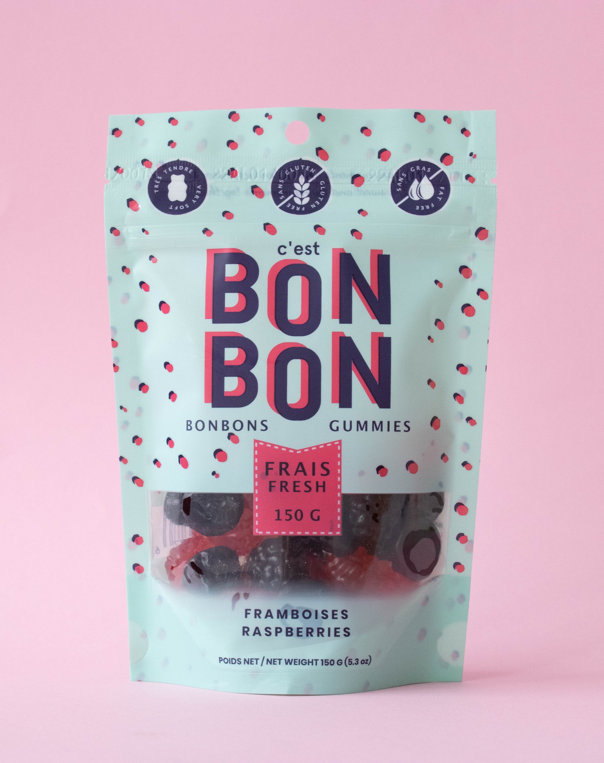 Bonbons - Framboises - 150g