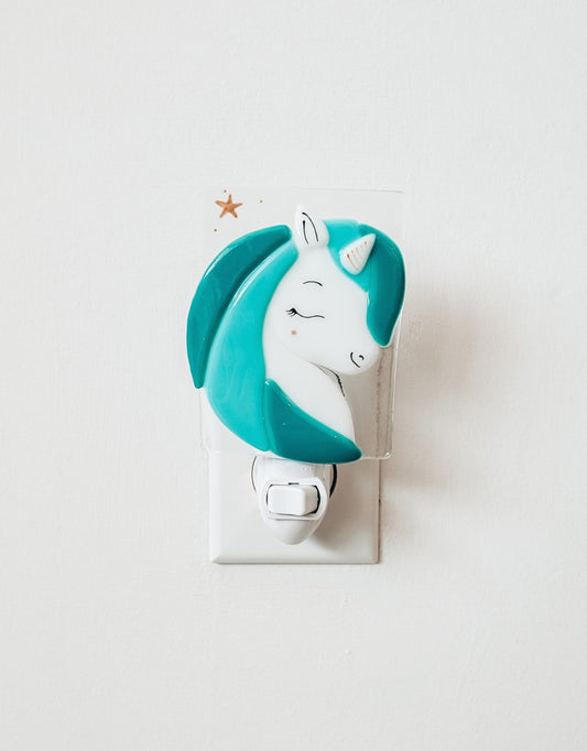 Veilleuse - Licorne - Turquoise