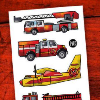 Tatouages Temporaires - Les Camions De Pompiers