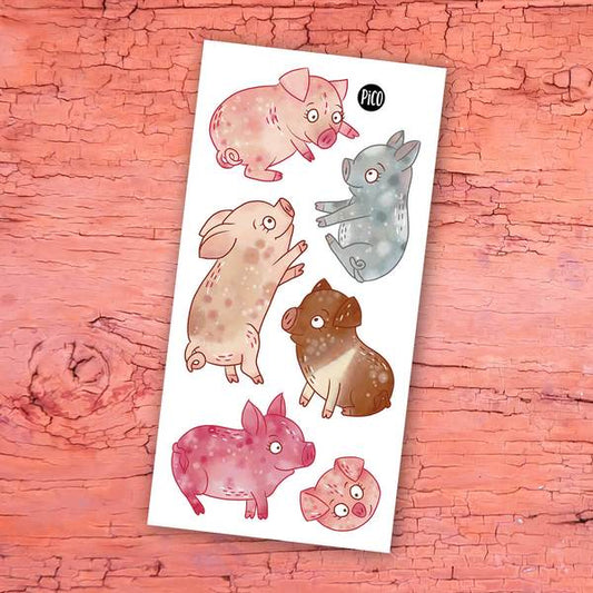 Tatouages Temporaires - Les Cochons