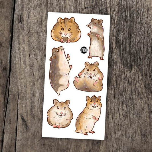 Tatouages Temporaires - Les Hamsters