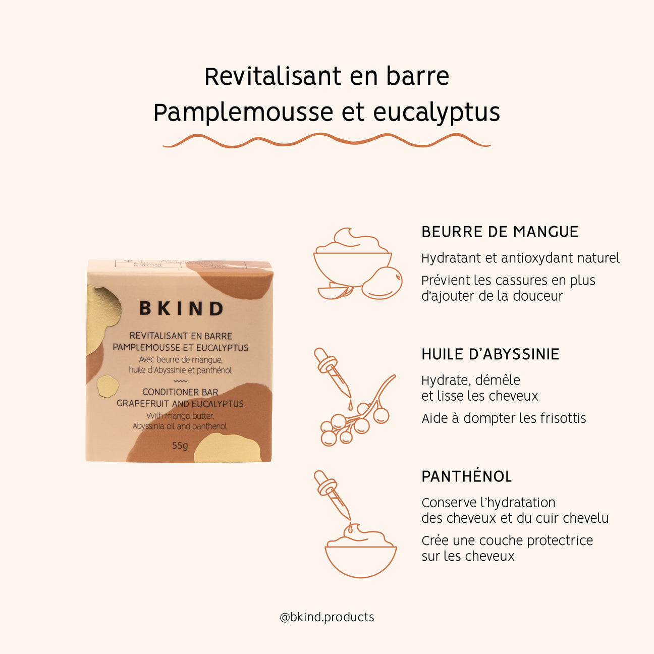 Revitalisant En Barre - Pamplemousse & Eucalyptus