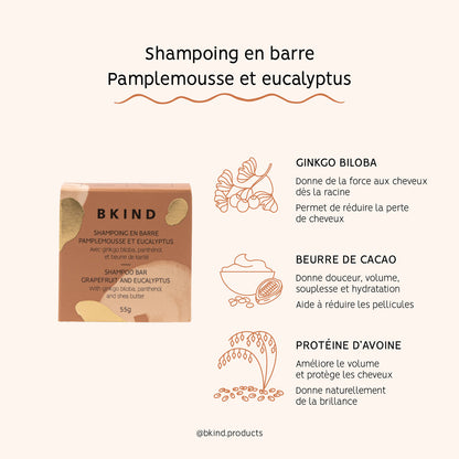 Shampoing En Barre - Pamplemousse & Eucalyptus