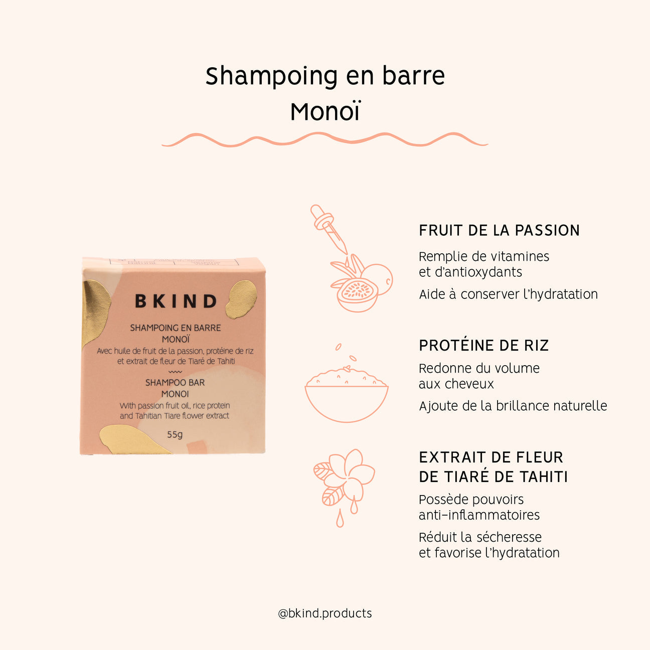 Shampoing En Barre - Monoï