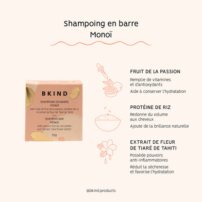 Shampoing En Barre - Monoï