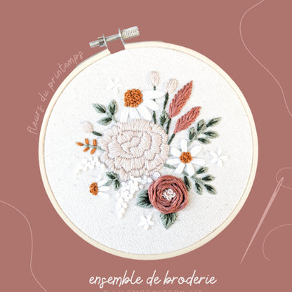 Kit De Broderie D.I.Y. - Fleurs Du Printemps