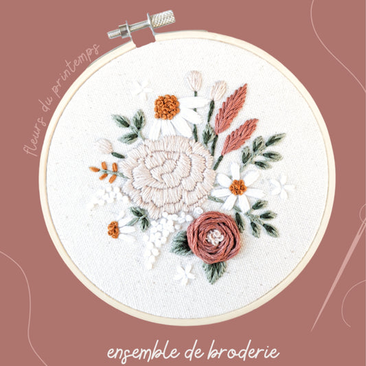 Kit De Broderie D.I.Y. - Fleurs Du Printemps