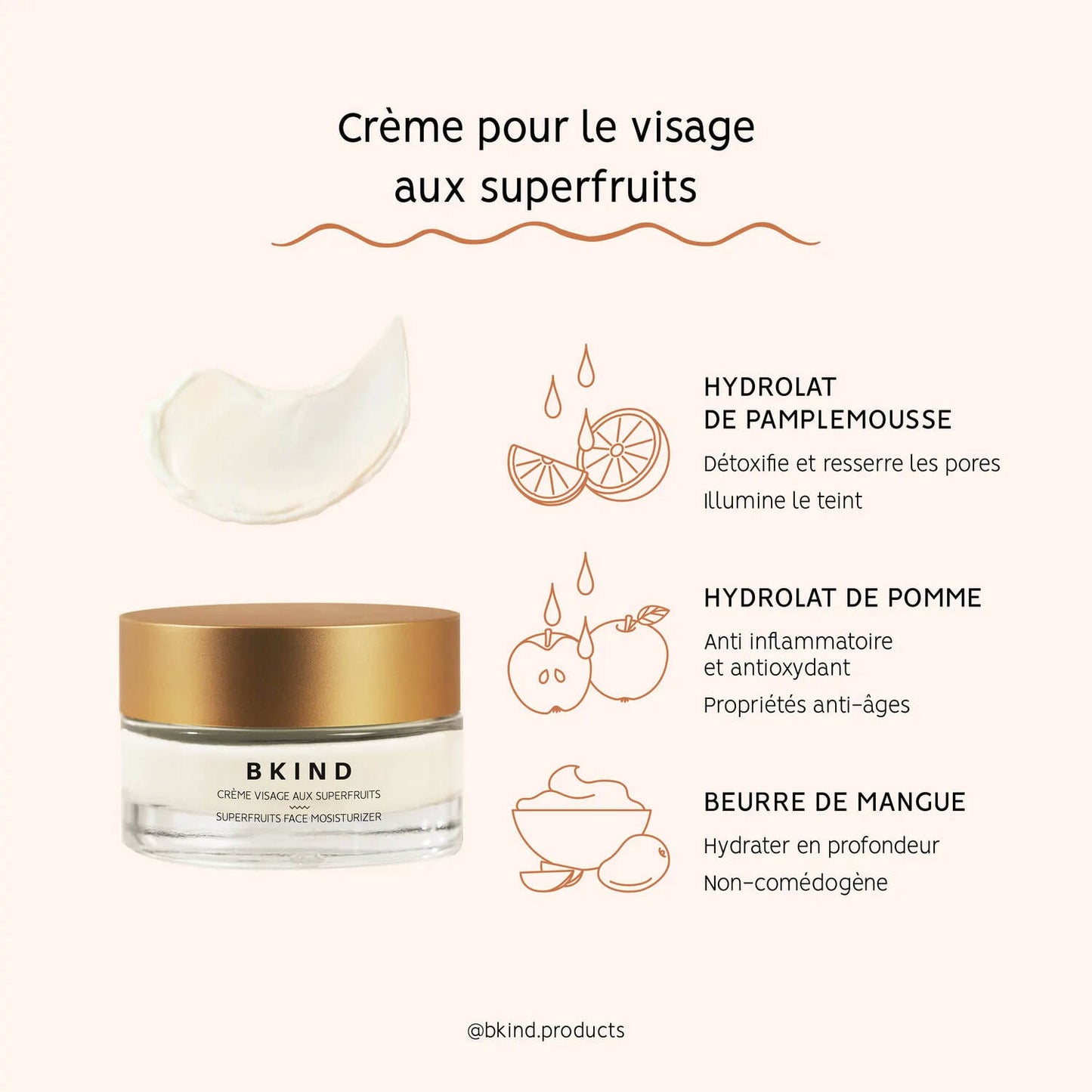 Crème Hydratante Visage - Superfruits