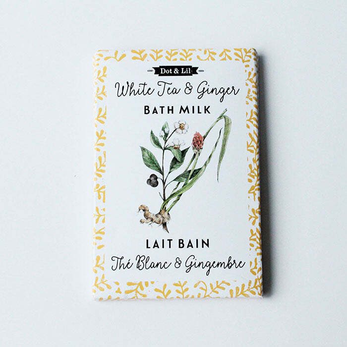 Sachet Lait Bain - Thé Blanc & Gingembre