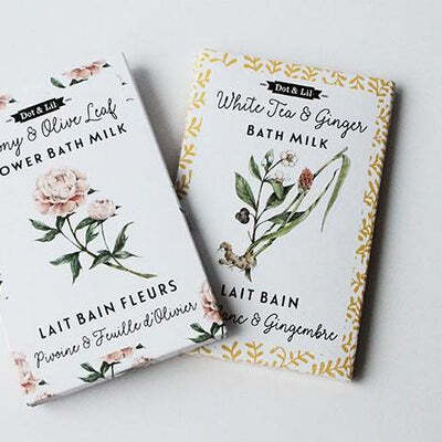 Sachet Lait Bain - Thé Blanc & Gingembre