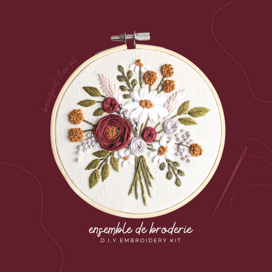 Kit De Broderie D.I.Y. - Bouquet Floral
