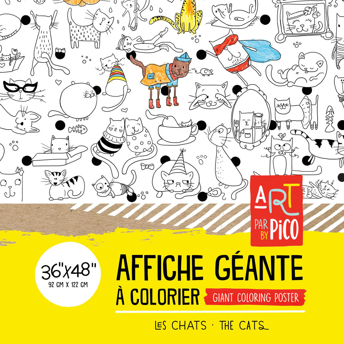 Coloriage Géant - Les Chats