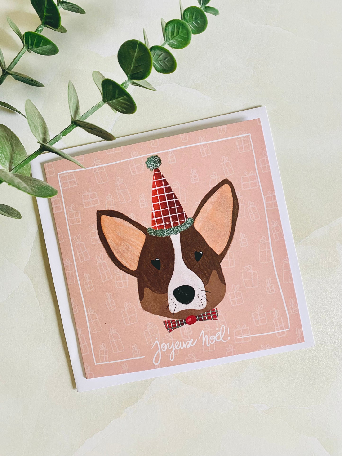 Carte De Noël - Corgi