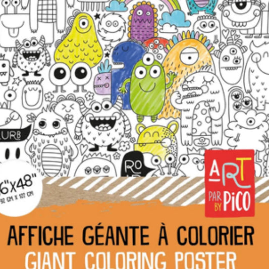 Coloriage Géant - Les Monstres