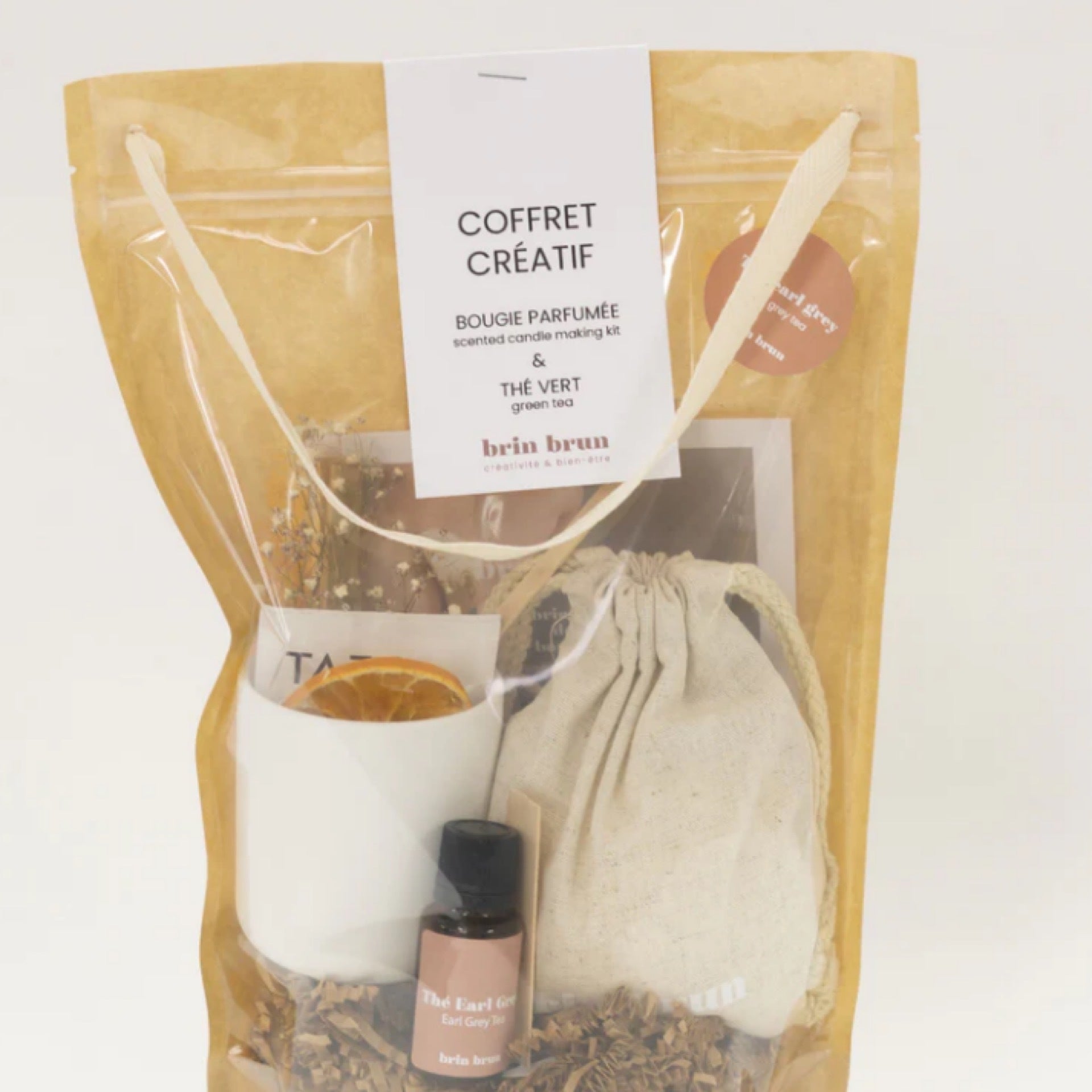 Coffret Créatif - Bougie & Thé - Earl Grey