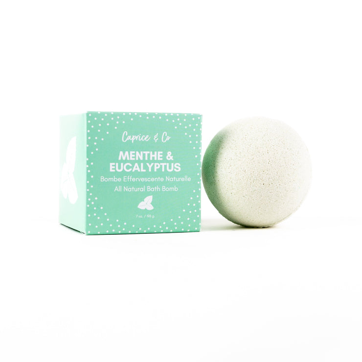 Bombe De Bain Naturelle - Menthe - Eucalyptus