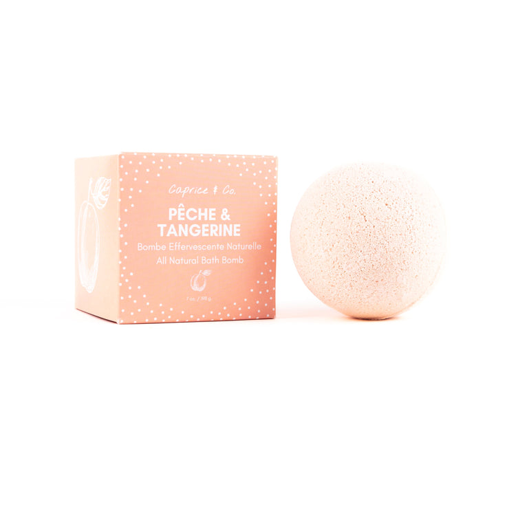 Bombe De Bain Naturelle - Pêche Tangerine