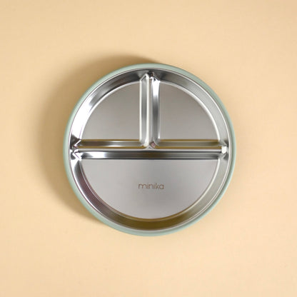 Assiette En Acier Inoxydable - Couleurs Variées