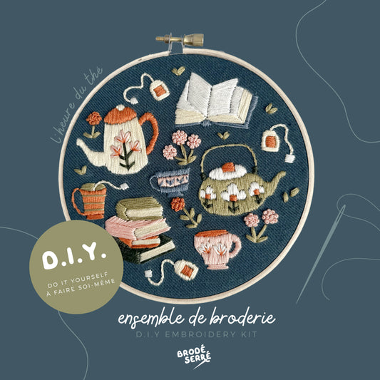 Kit De Broderie D.I.Y - L’Heure Du Thé