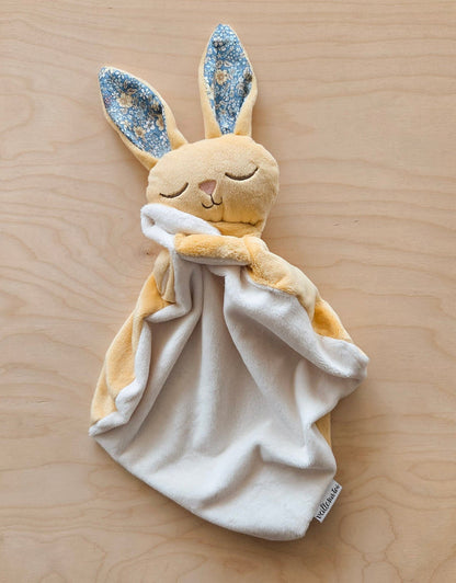 Doudou Lapin - Jaune Fleuri